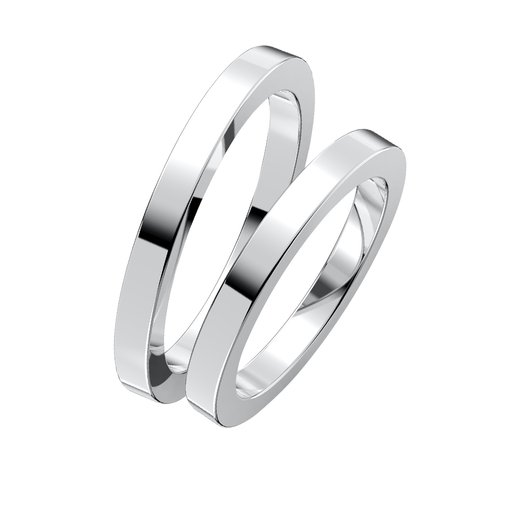 Förlovningsring i äkta silver 2,5mm