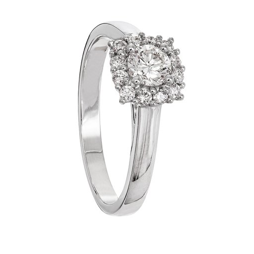 Diamantring i 18K guld