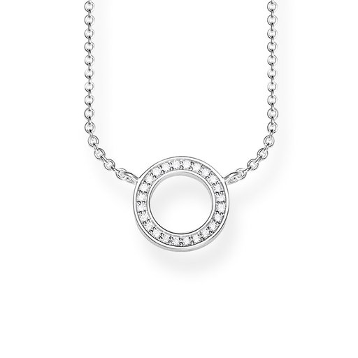 Halsband i äkta silver med kubisk zirkonia
