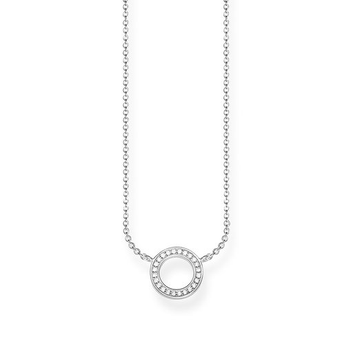 Halsband i äkta silver med kubisk zirkonia