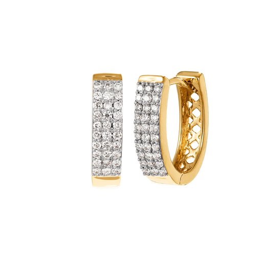 Diamantörhängen i 18K guld
