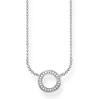 Halsband i äkta silver med kubisk zirkonia