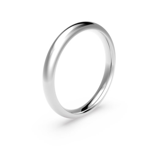 Förlovningsring i platina 3mm