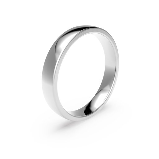 Förlovningsring i platina 4mm