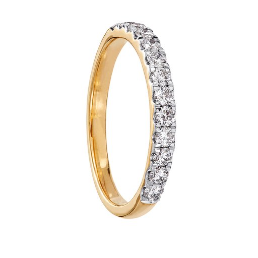 Diamantring i 18K guld