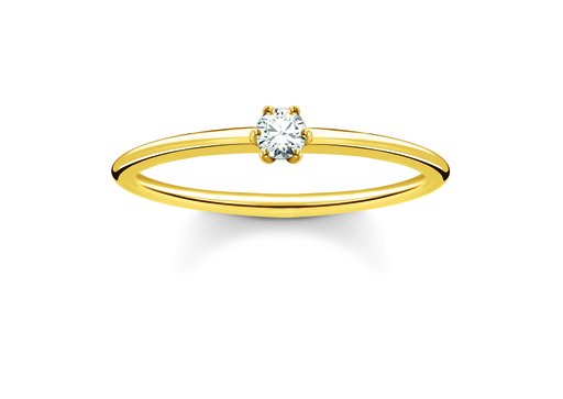 Ring i äkta silver med kubisk zirkonia