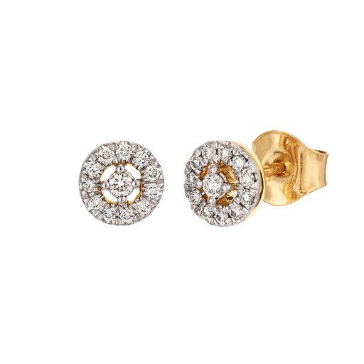 Diamantörhängen i 18K guld