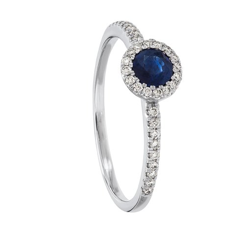 Diamantring i 18K guld