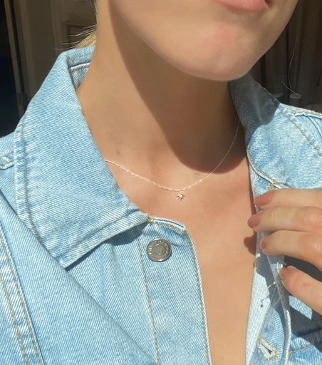 Halsband North Star i återvunnet äkta silver