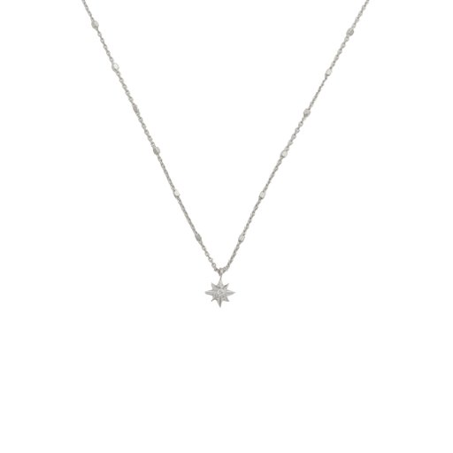Halsband North Star i återvunnet äkta silver