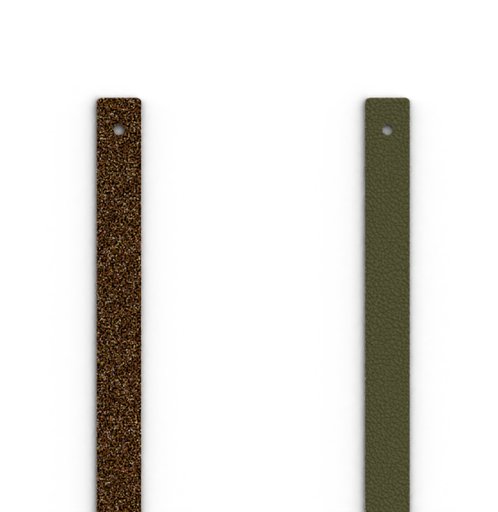 Läderrem till armband 8 mm