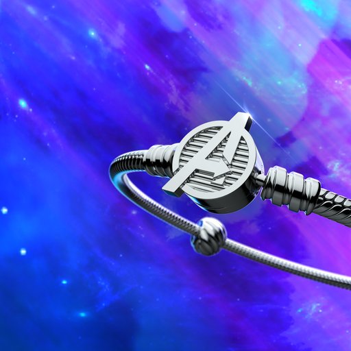 Armband i äkta silver Avengers 19 cm