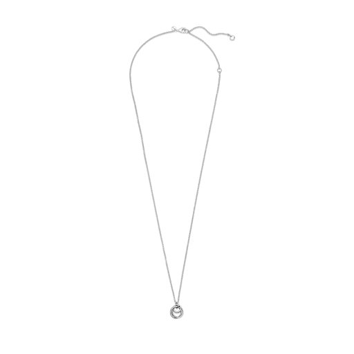 Halsband i äkta silver med cirklar omlott
