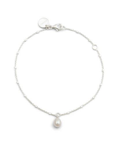 Armband Treasure Single Pearl i återvunnet äkta silver