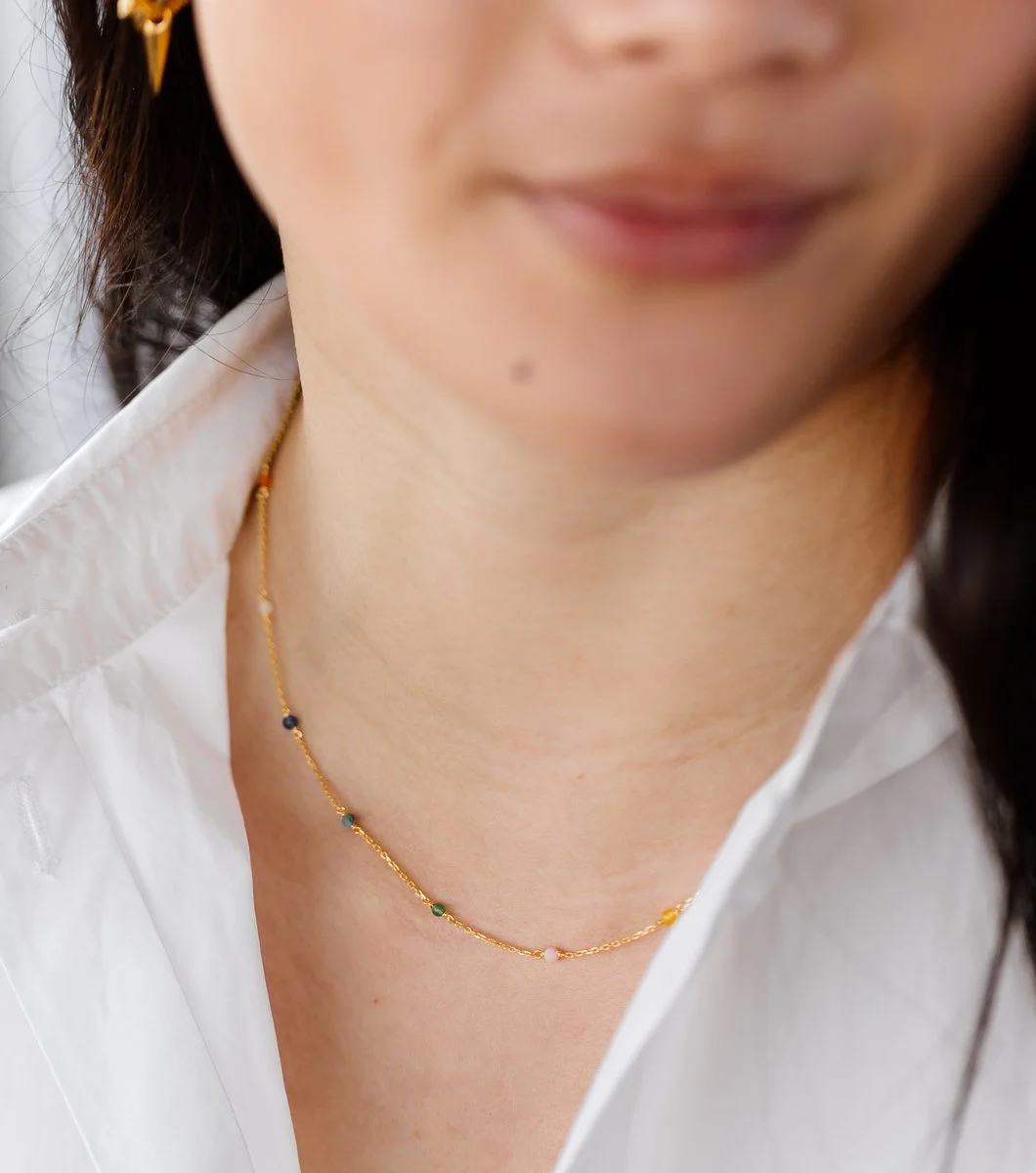 Halsband i återvunnet äkta silver