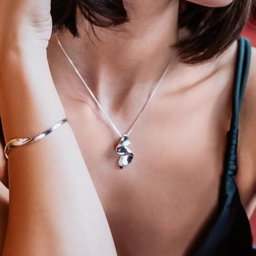 Halsband i äkta silver