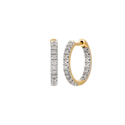 Diamantörhängen i 18K guld