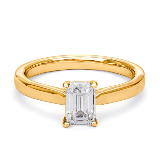 Ring med labbodlad diamant Stella