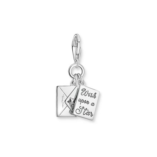 Berlock brev i äkta silver