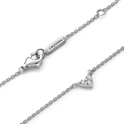 Halsband i äkta silver med litet hjärta