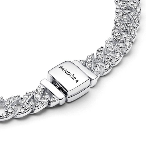 Armband i äkta silver med Kubisk Zirkonia 18cm