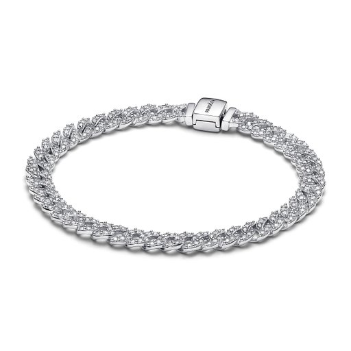 Armband i äkta silver med Kubisk Zirkonia 18cm