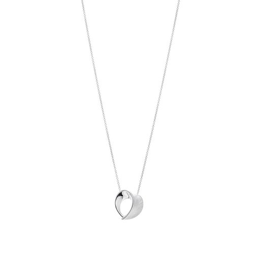 Hjärtformat halsband i äkta silver