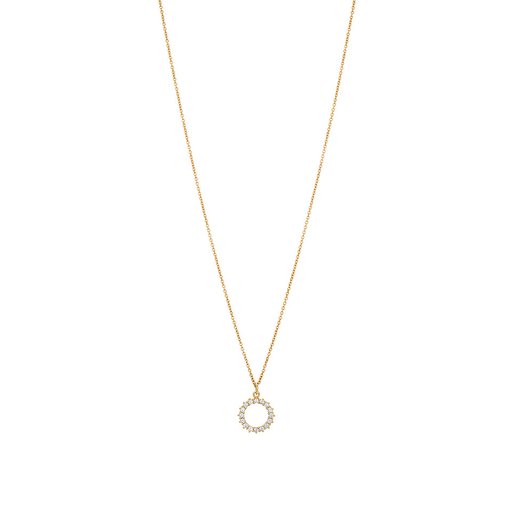 Halsband i äkta silver kubisk zirkonia