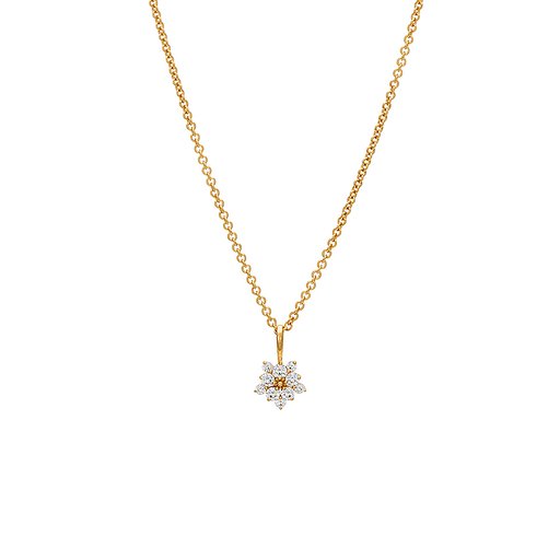 Halsband i äkta silver med kubisk zirkonia