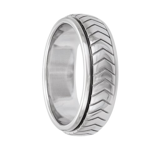 Spinring i äkta silver