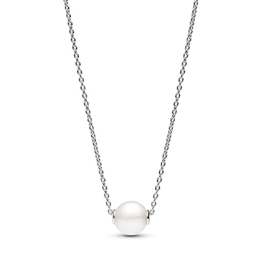 Halsband i äkta silver med pärla