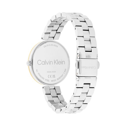 Stålklocka med räfflad länk
