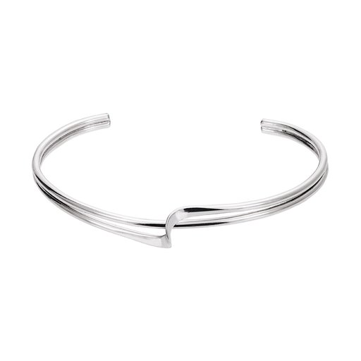 Vriden armring i äkta silver