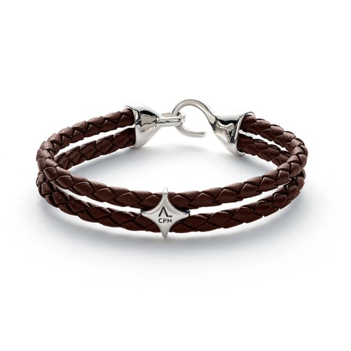 Armband Bolo leather brown 21cm
