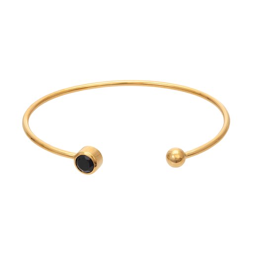 Armring i äkta silver med onyx