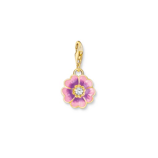 Berlock rosa/lila blomma