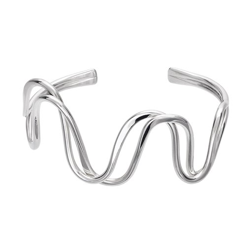 Öppen armring i äkta silver