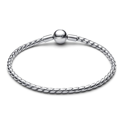 Armband i äkta silver med twistad länk 18 cm