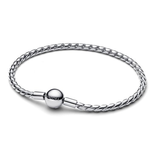 Armband i äkta silver med twistad länk 19 cm