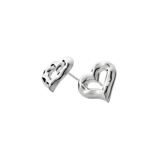 Örhängen Puff Heart i äkta silver