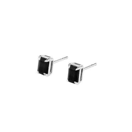 Örhängen i äkta silver med svart onyx