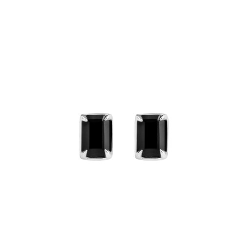Örhängen i äkta silver med svart onyx