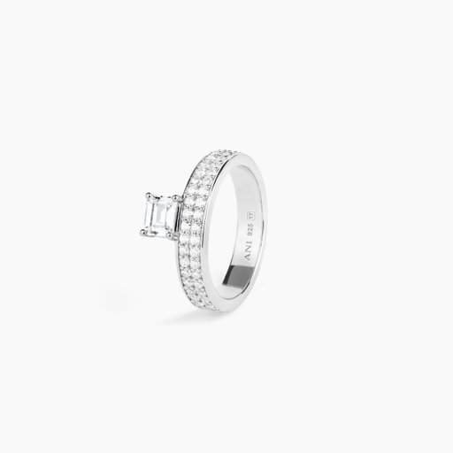 Dubbel ring i äkta silver