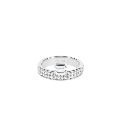 Dubbel ring i äkta silver