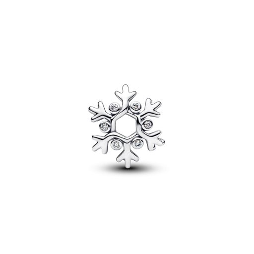 Berlock i äkta silver snöflinga