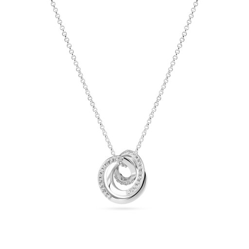 Spirale halsband i äkta silver