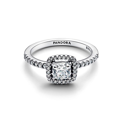 Ring i äkta silver med ram
