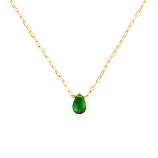Halsband One drop i förgyllt äkta silver
