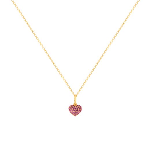 Halsband Heart i förgyllt äkta silver