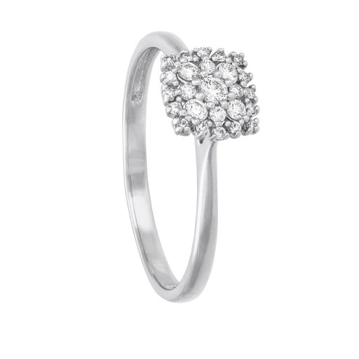 Diamantring i 18K guld